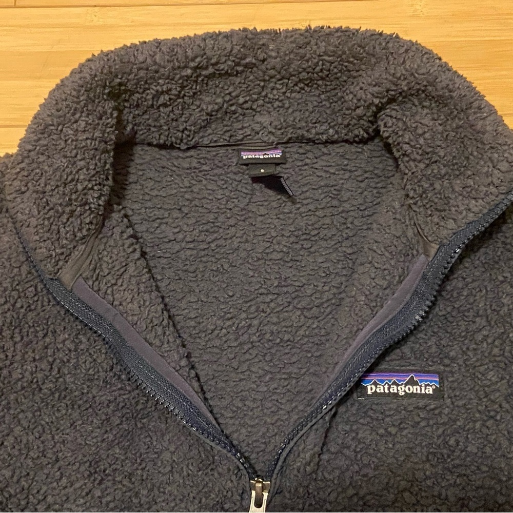Patagonia 1/4 Zip Fleece Pullover Sherpa | Dark Gray | Women’s Small - Picture 5 of 10
